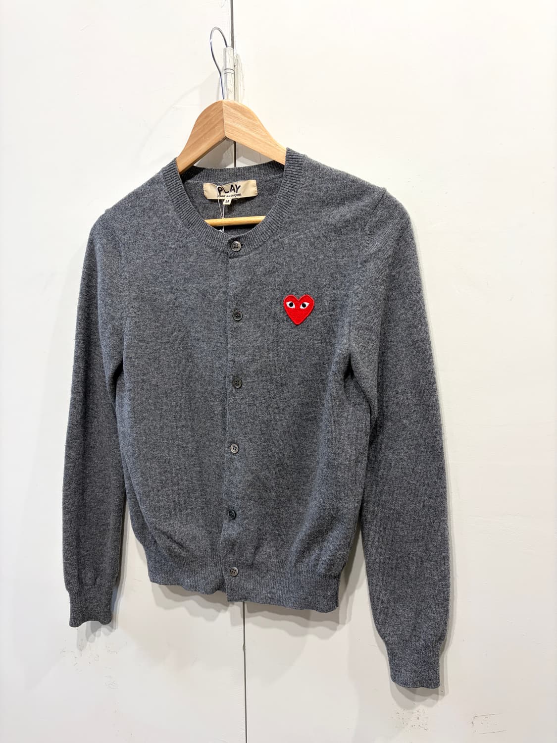 꼼데가르송 레드 하트 와펜 가디건 상품이미지2