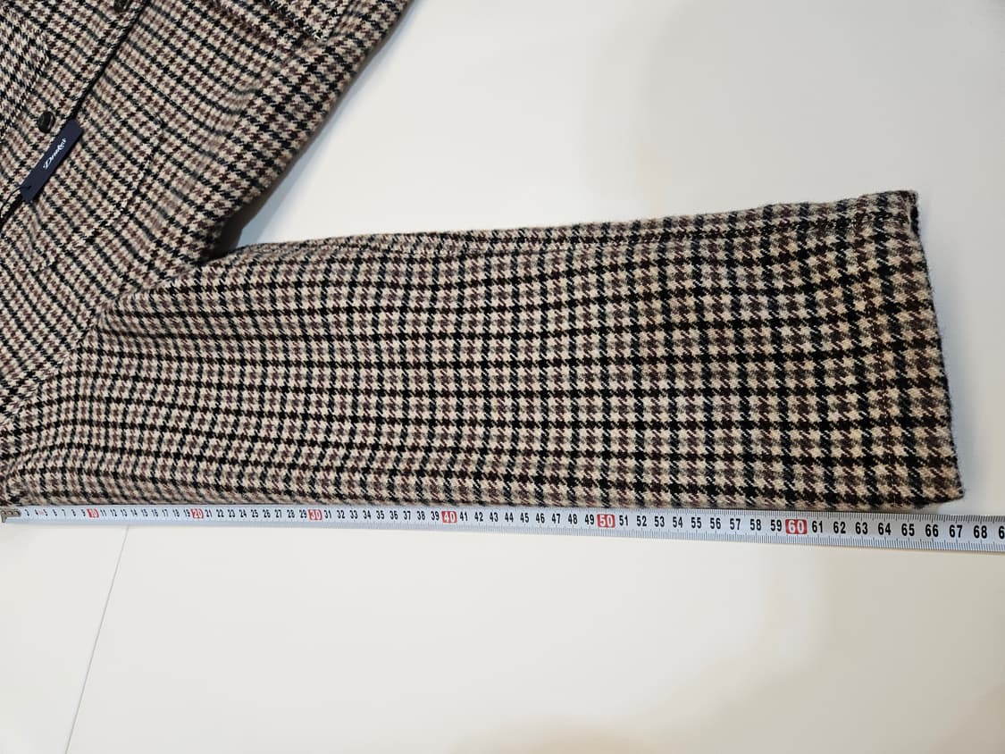 새 상품) 드레익스 체크 트위드 아티스트 초어 자켓 40 상품이미지5