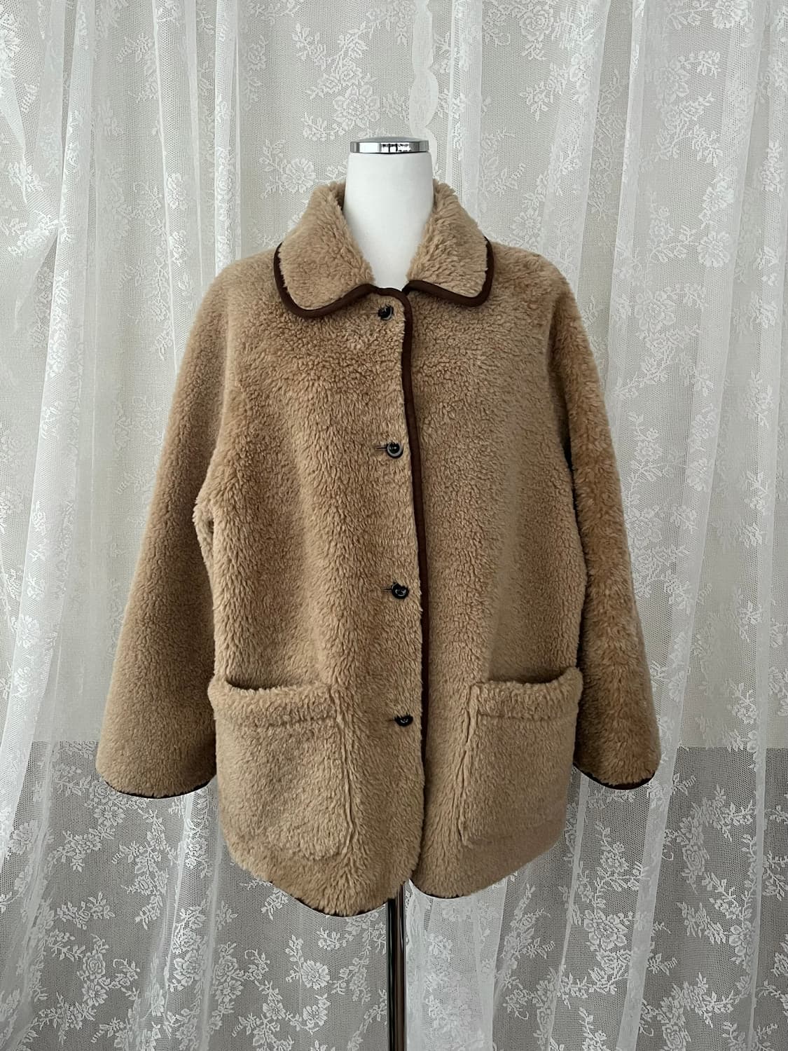 F) 도매택 제평 베르가못 무스탕 양털자켓 상품이미지1