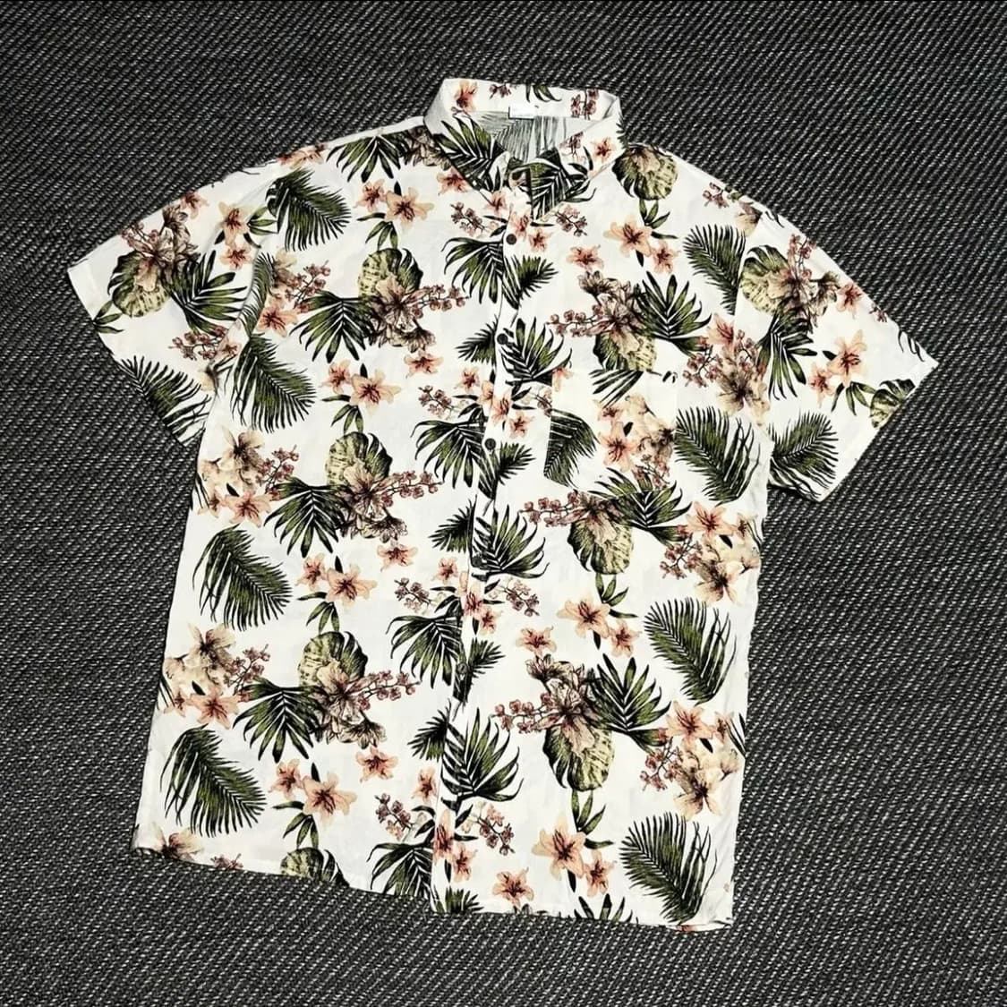 [L] Vintage 하와이안 반팔 패턴 셔츠 상품이미지1