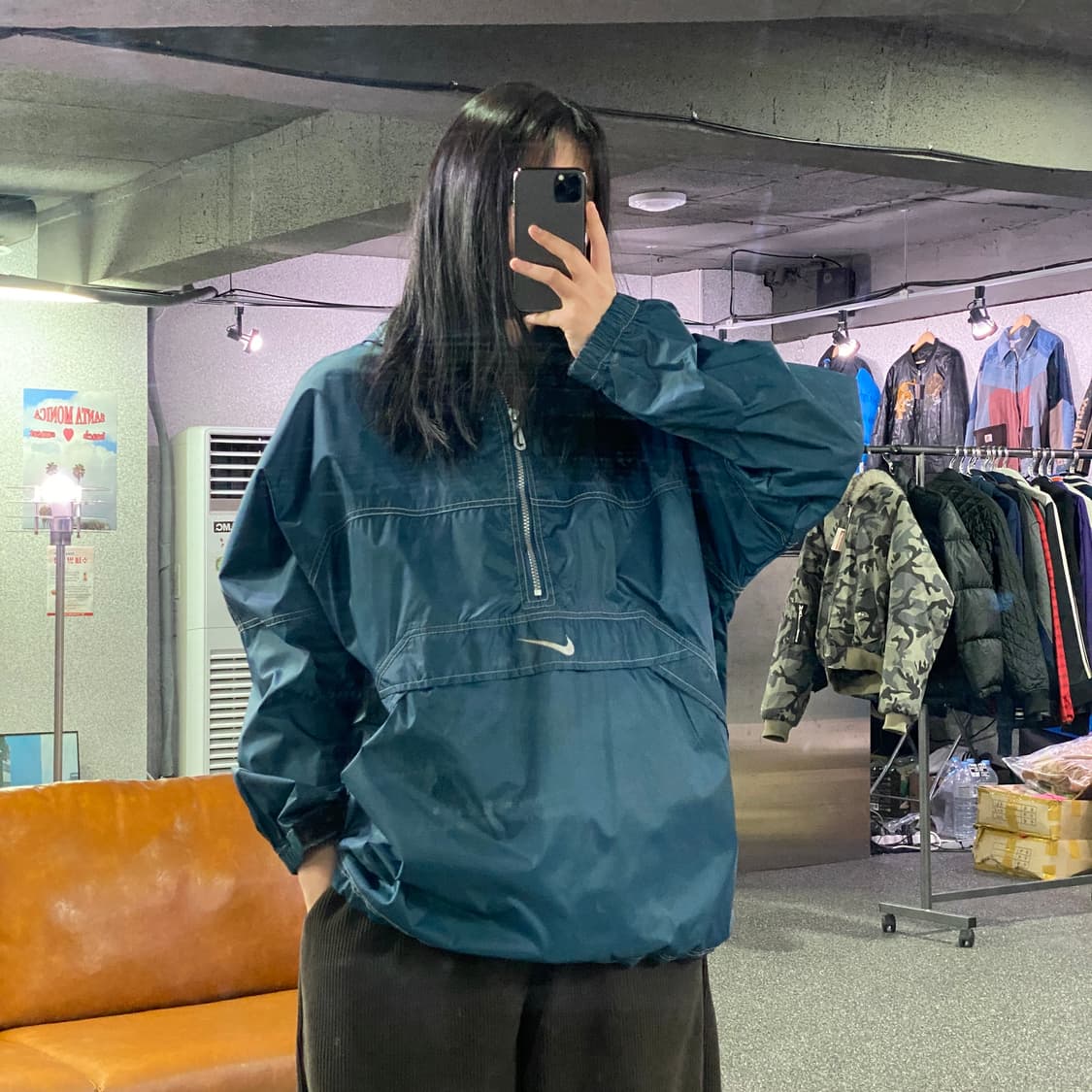 나이키00s 스카치 빅로고 네이비 아노락 B3224 상품이미지1