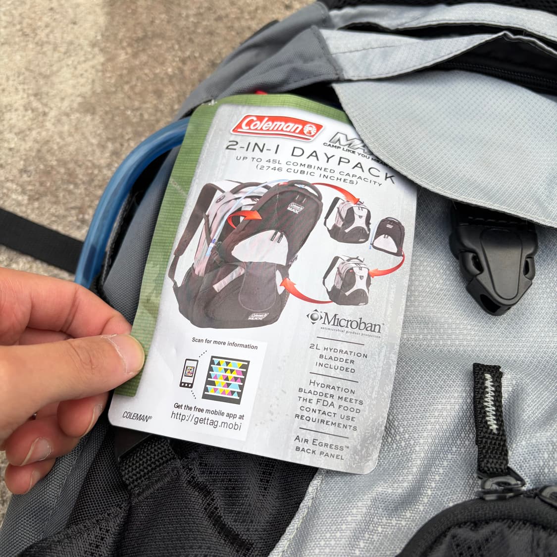 2010 Coleman 콜맨 맥스 2in1 데이팩 백팩 OS 상품이미지2