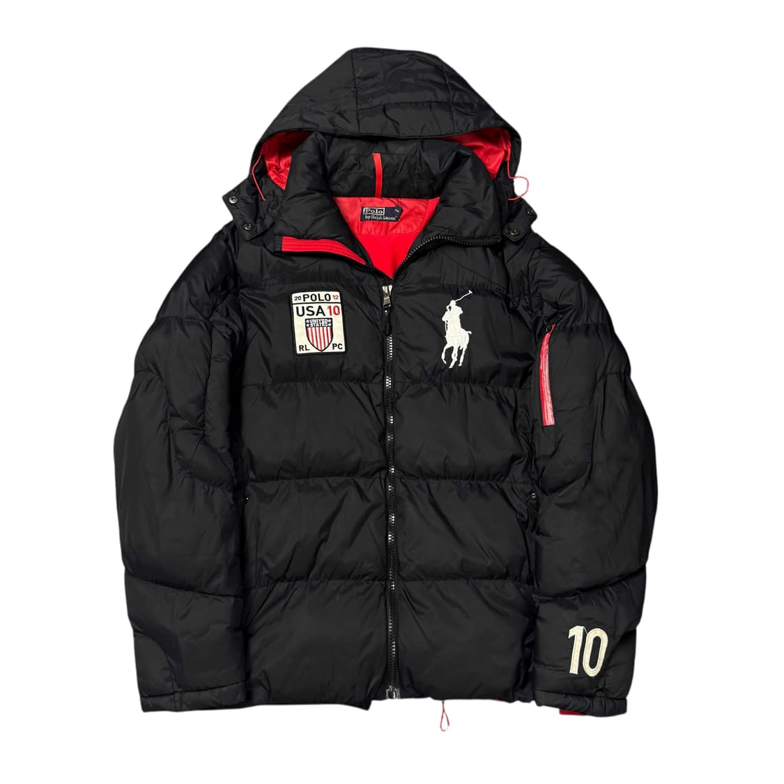 (L) 폴로 랄프로렌 USA 빅포니 덕다운 패딩 블랙 상품이미지1