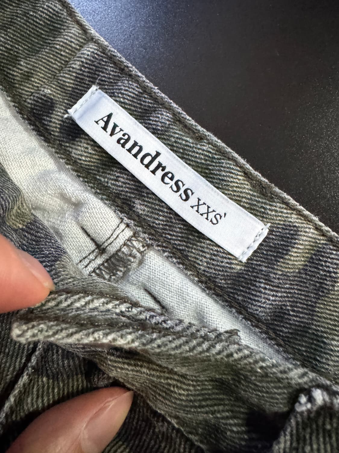 희귀!! 여성 어반드레스 코튼 카고 와이드 카모 데님 팬츠 xs 상품이미지4