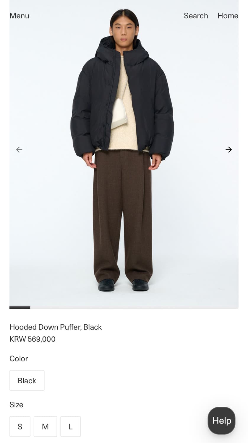 아모멘토 후디드 다운 푸퍼 상품이미지1