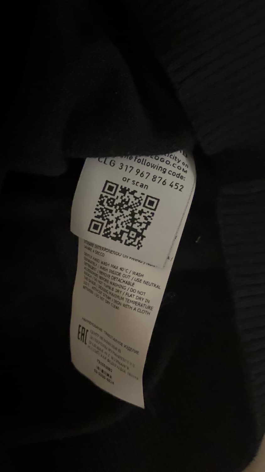 (정품) (급처) (황금핏) 스톤아일랜드 블랙 울 니트 s  상품이미지3