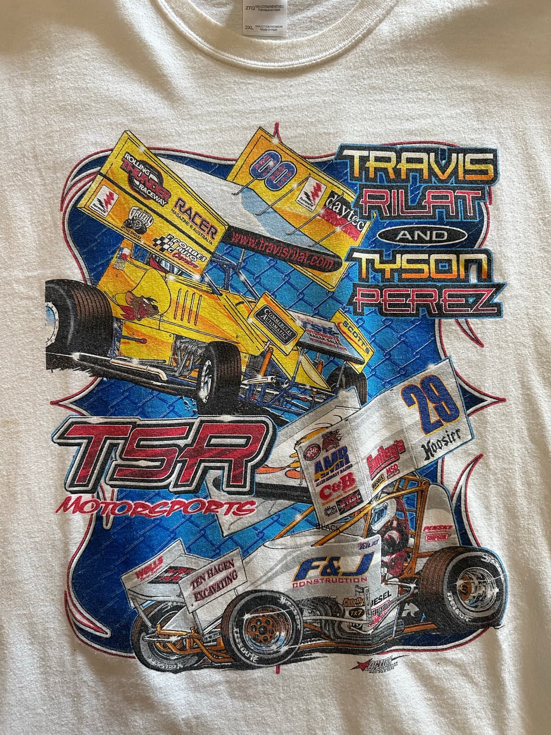 트래비스 릴랏 & 타이슨 페레즈 레이싱 티셔츠 - 2XL 상품이미지1