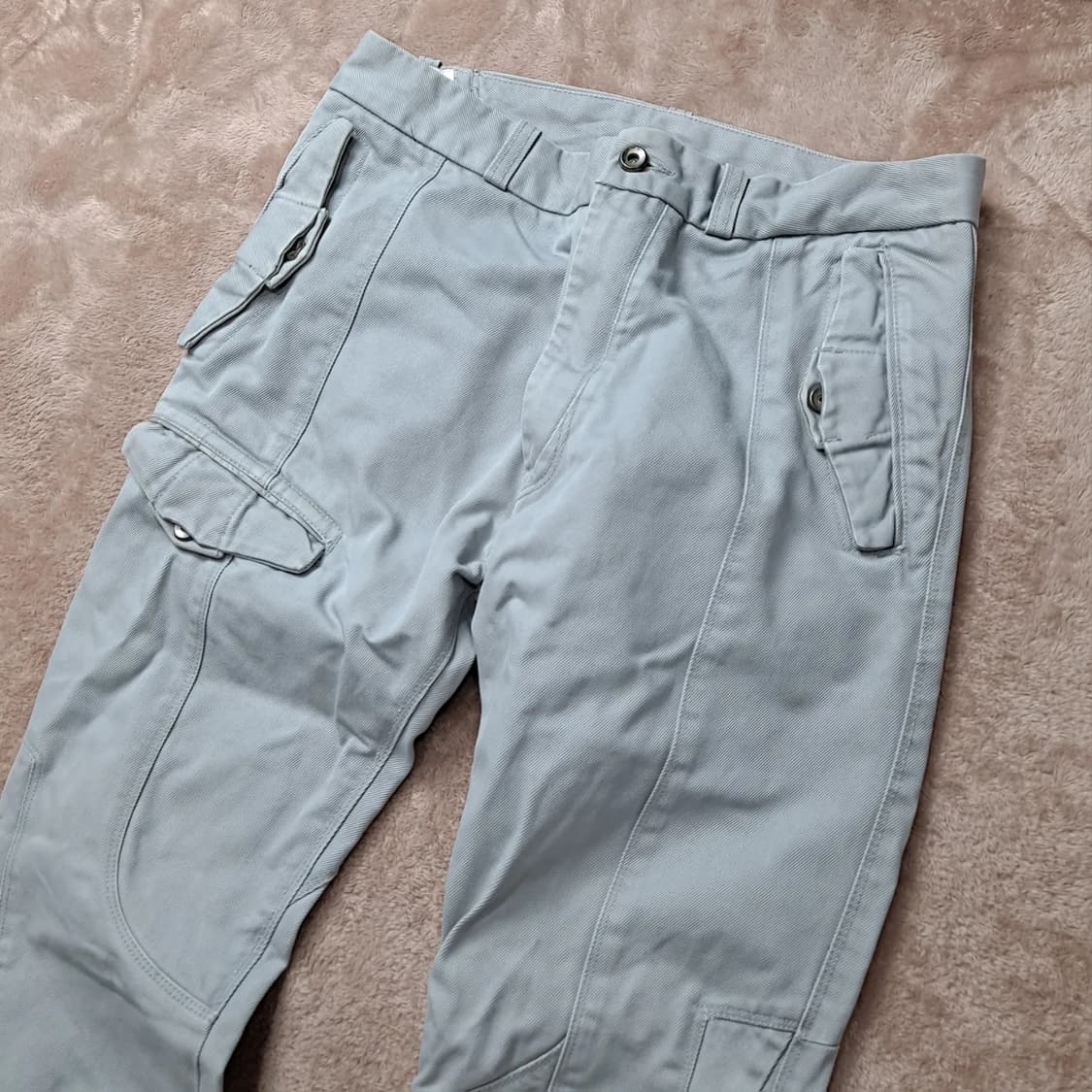 [디젤] 코튼 그레이 슬림 바이커 팬츠 상품이미지4