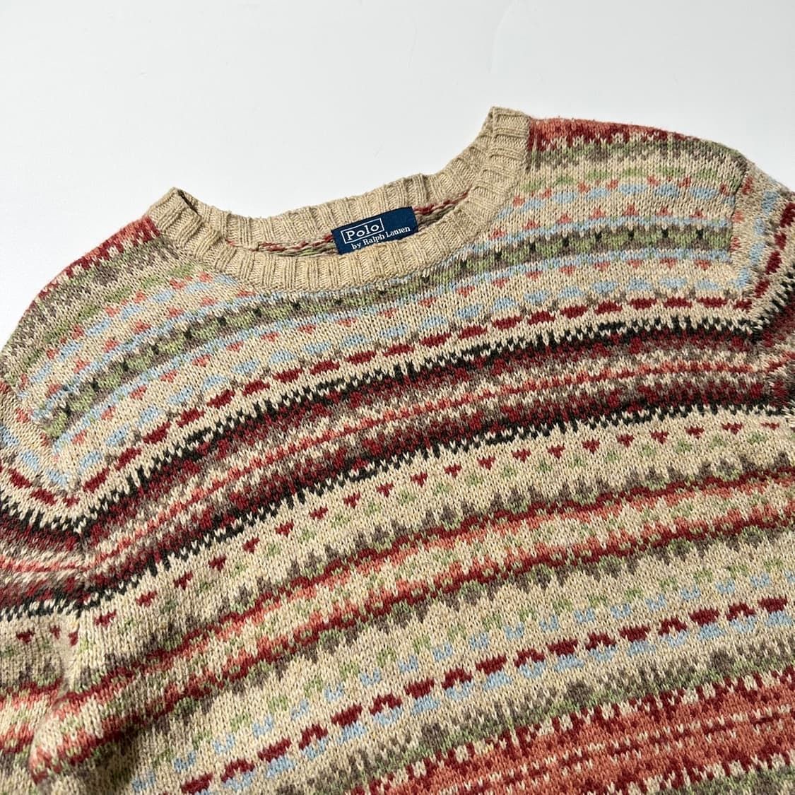 폴로 랄프로렌 페어아일 패턴 라운드 니트 상품이미지3