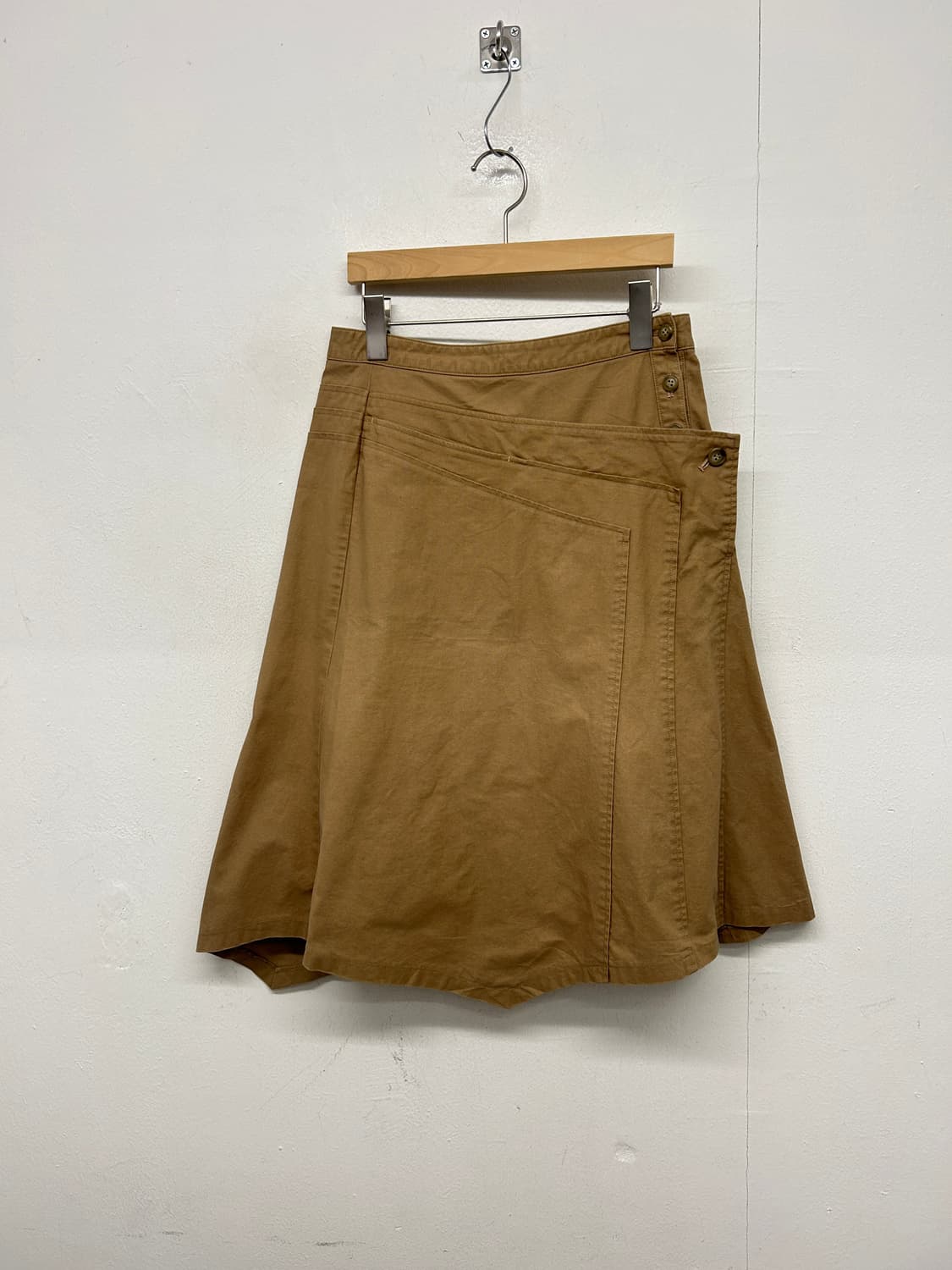 츠모리 치사토 비대칭 코튼 스커트 상품이미지1