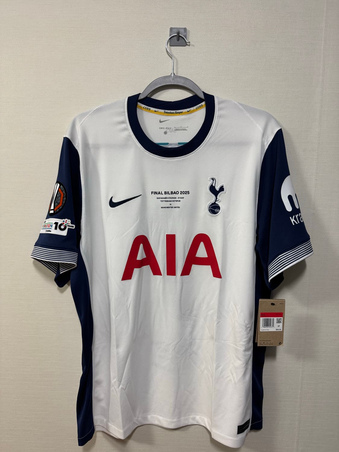 토트넘 24-25 홈 손흥민 유로파우승 유니폼 L 상품이미지2