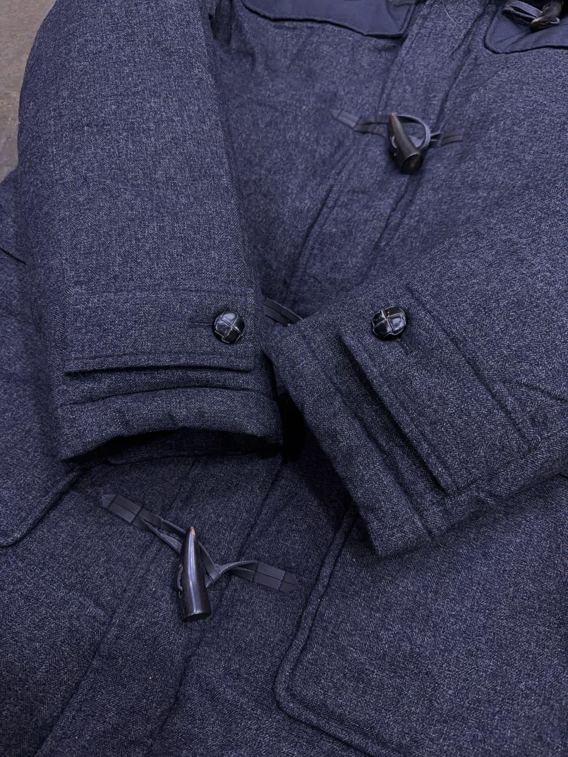 노스페이스 넬슨 더플코트 떡볶이 덕다운 패딩점퍼 그레이 100 상품이미지7