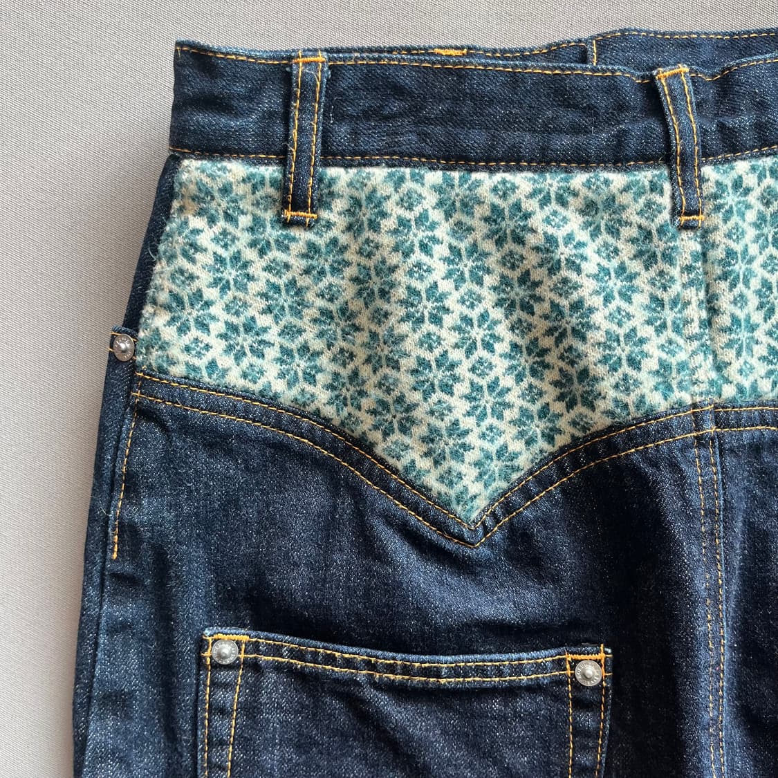 스나오 쿠와하라 데님 스커트 상품이미지5