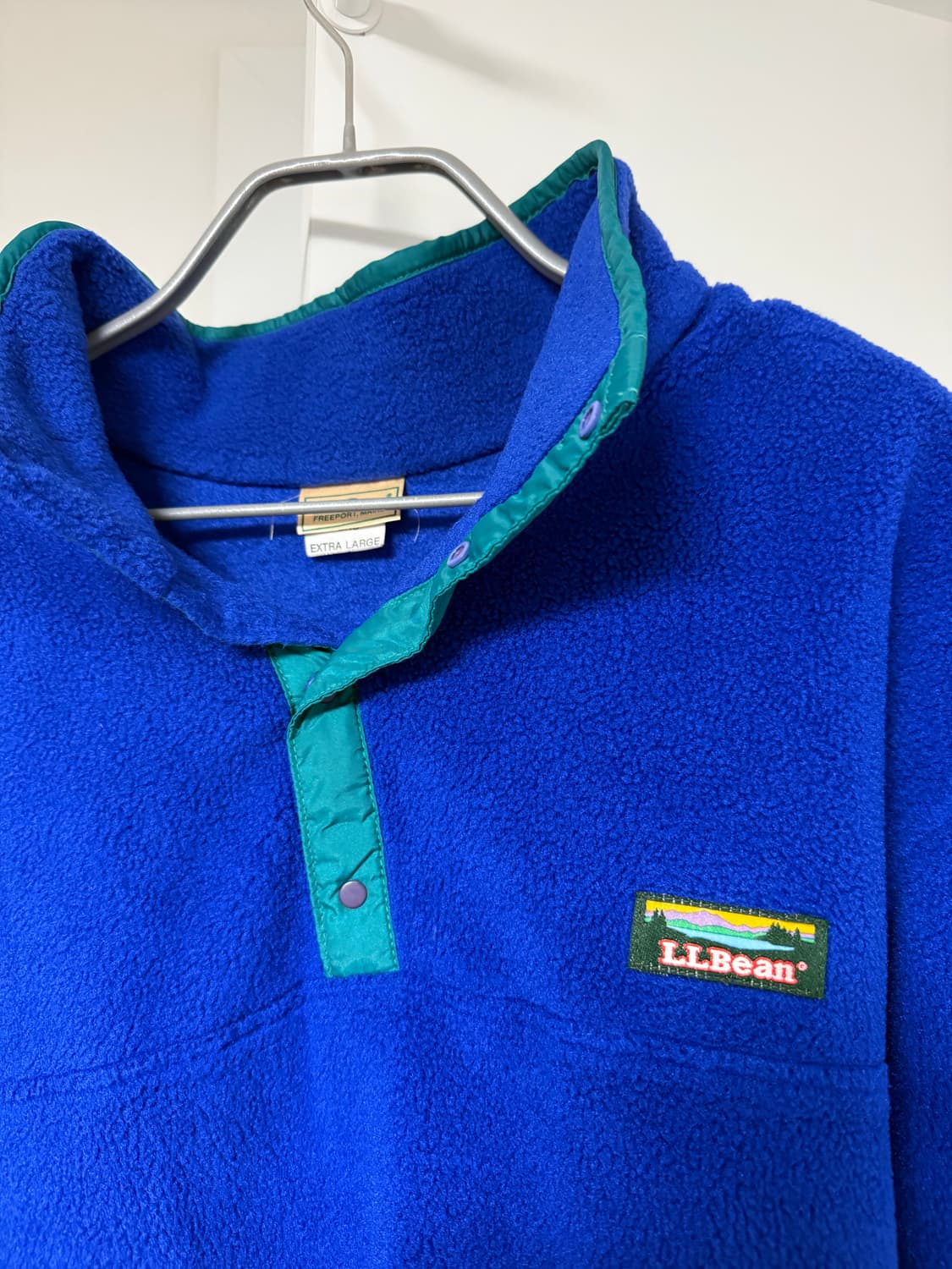 [USA Made] 엘엘빈 L.L.Bean 신칠라 후리스 빈티지 로얄블루 상품이미지2