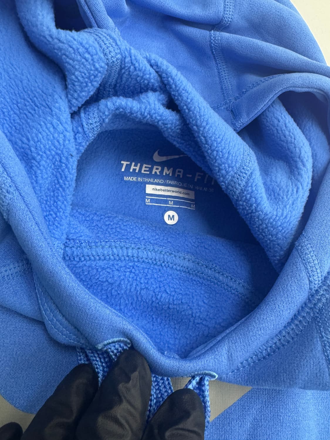 재팬 나이키 크림 스카이 블루 빅 스우시 워머 기모 후드티셔츠 기능성 상품이미지4