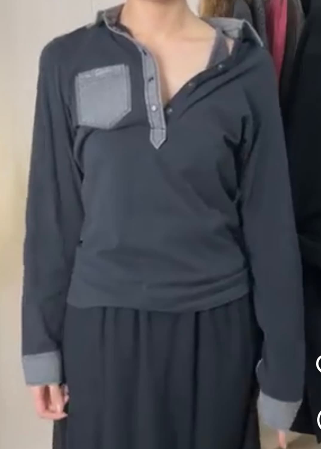 디젤 긴팔 티셔츠 카라티 상품이미지2