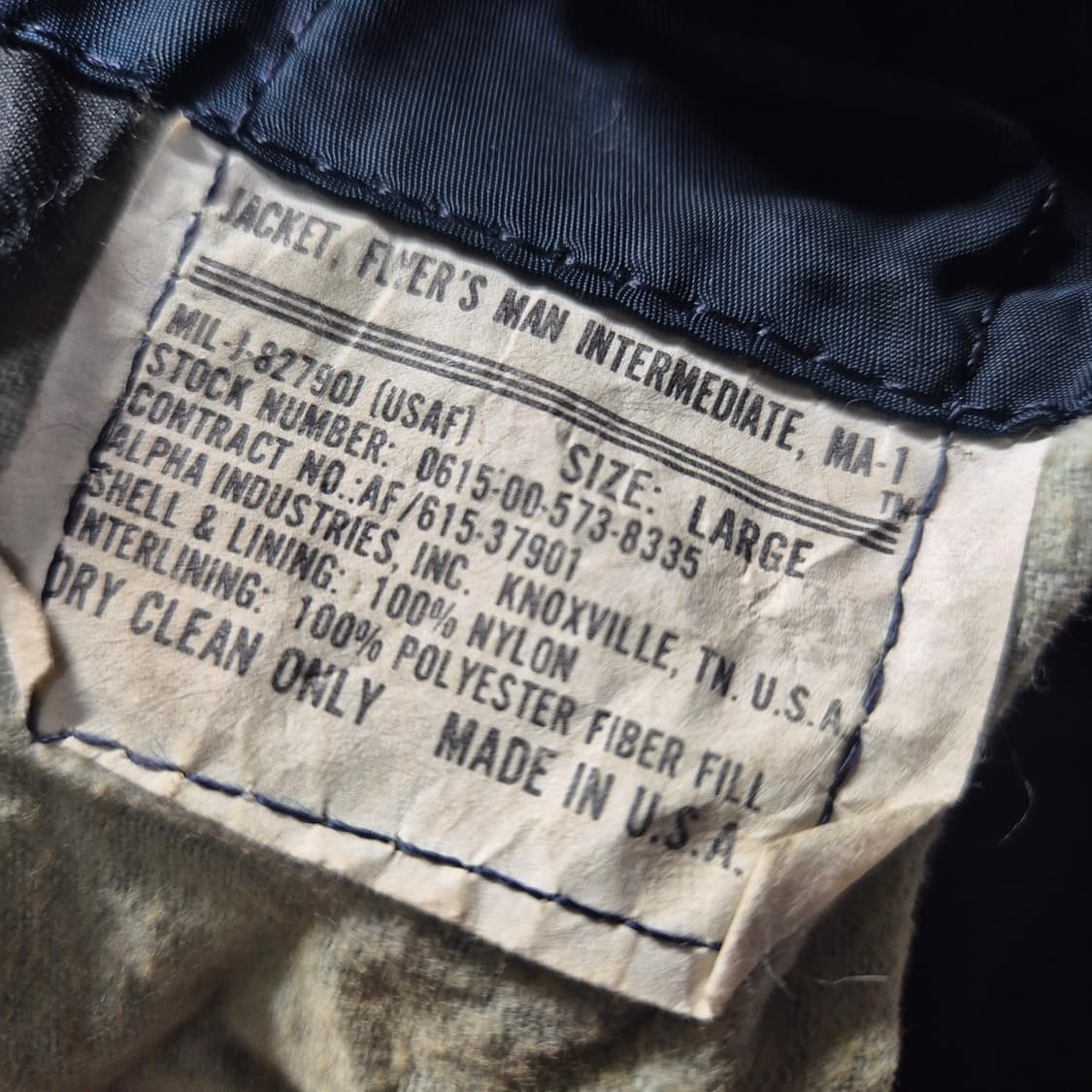 80s 미제 알파 MA-1 상품이미지7