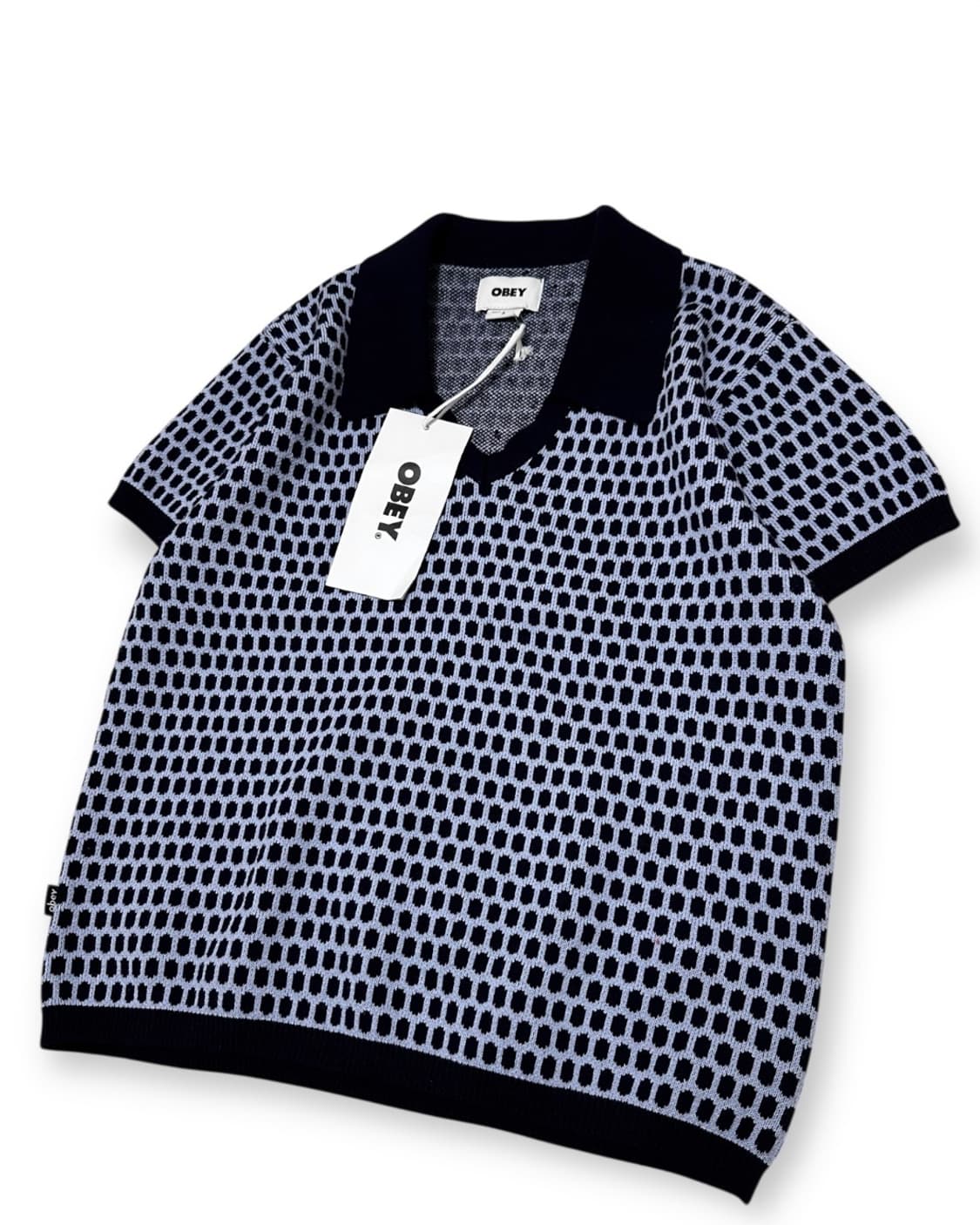 OBEY 오베이 패턴 반팔 니트 상품이미지3