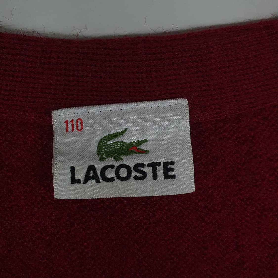 라코스테 버건디 울~ 가디건 상품이미지3