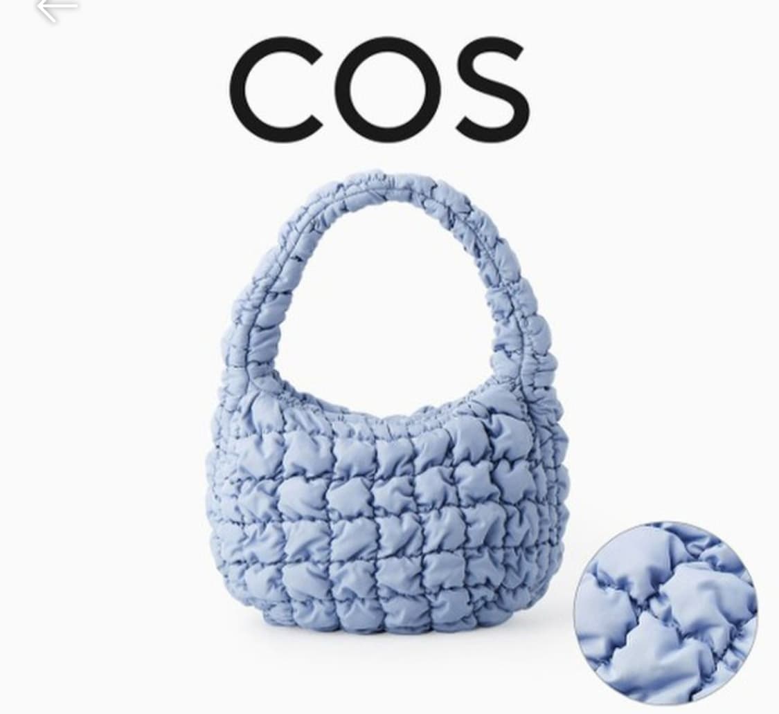 cos 퀼티드 구름빵 백 스카이블루 상품이미지1