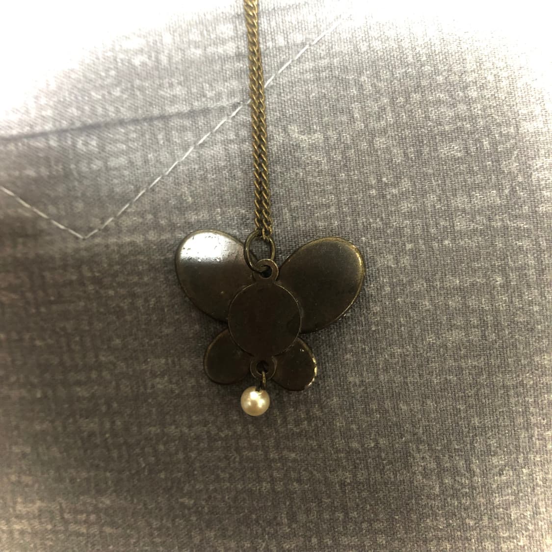빈티지 앤틱 플라워 나비 롱 목걸이 페어리 오리엔탈 하구미 모리걸 상품이미지4