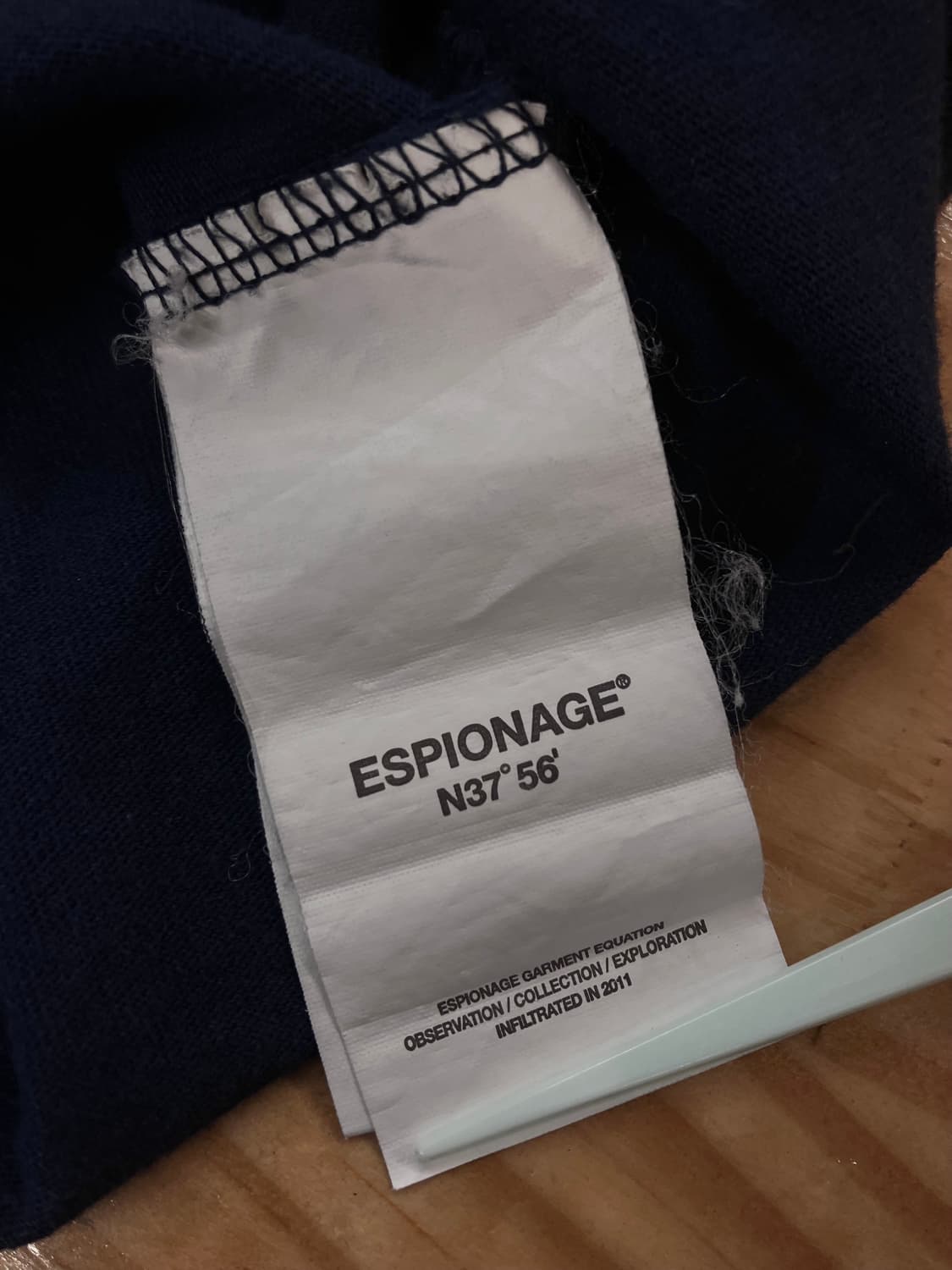 에스피오나지 반팔 티셔츠 딥네이비 L #csz3290 상품이미지7