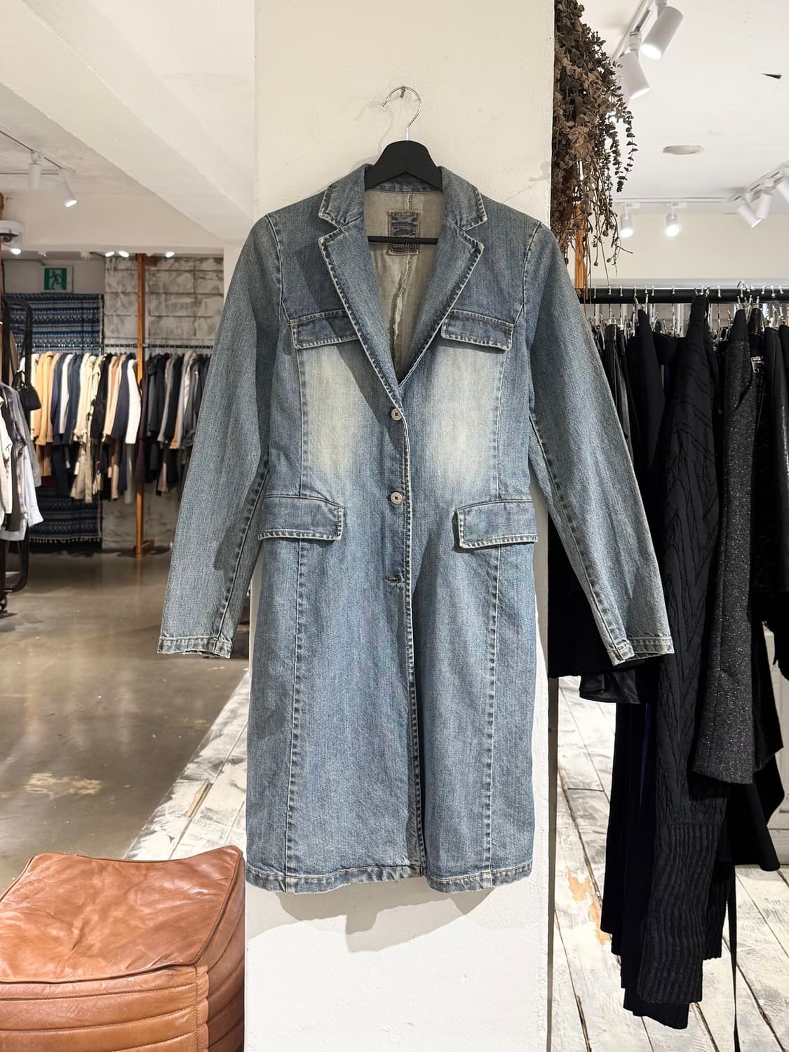 마리떼 프랑소와 저버 데님 워싱 롱 코트 상품이미지1