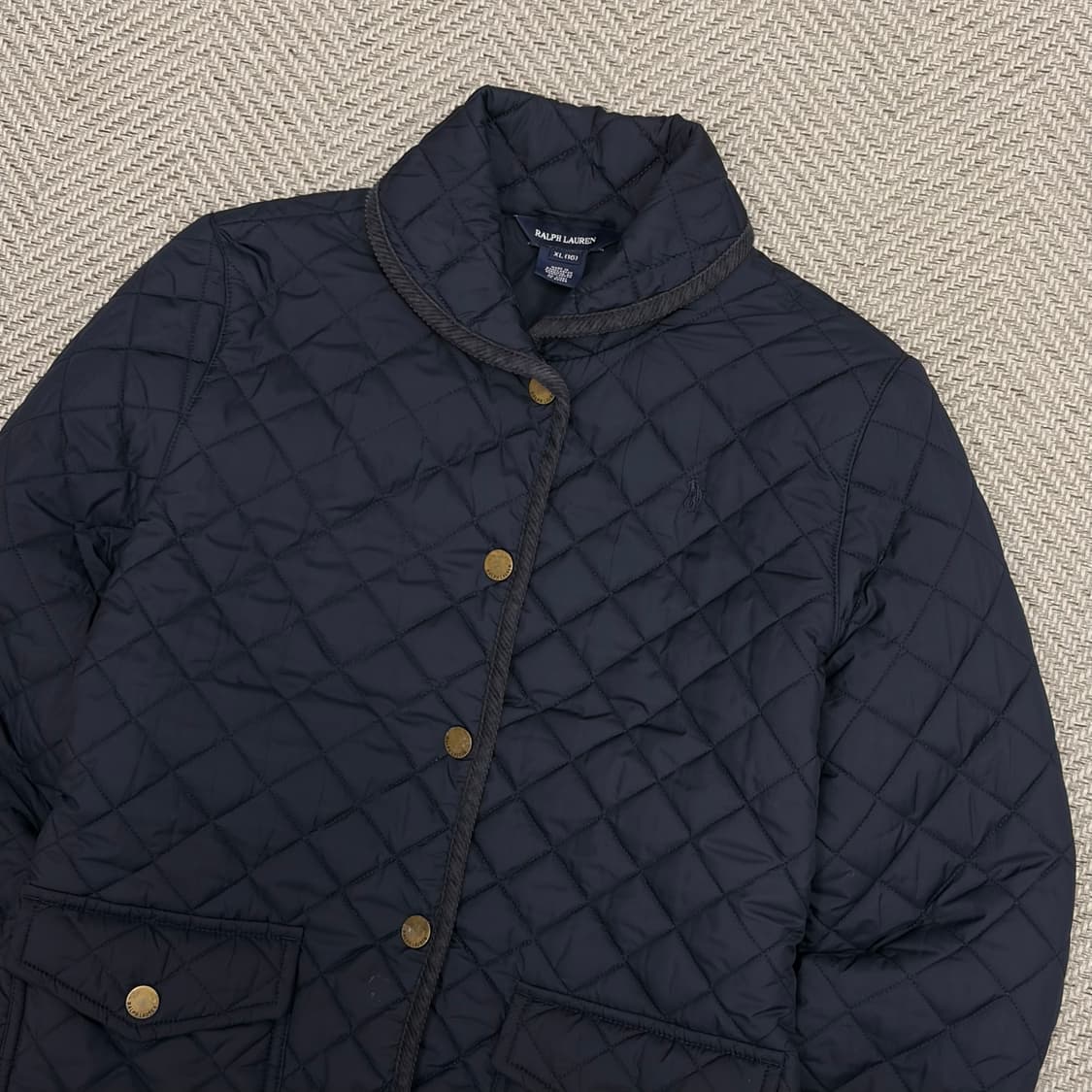 랄프로렌 숄카라 퀼팅 자켓 v1074 상품이미지3