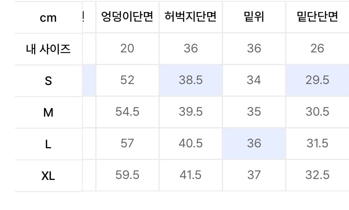 디앤에스알 카고 팬츠 블루 L 상품이미지3