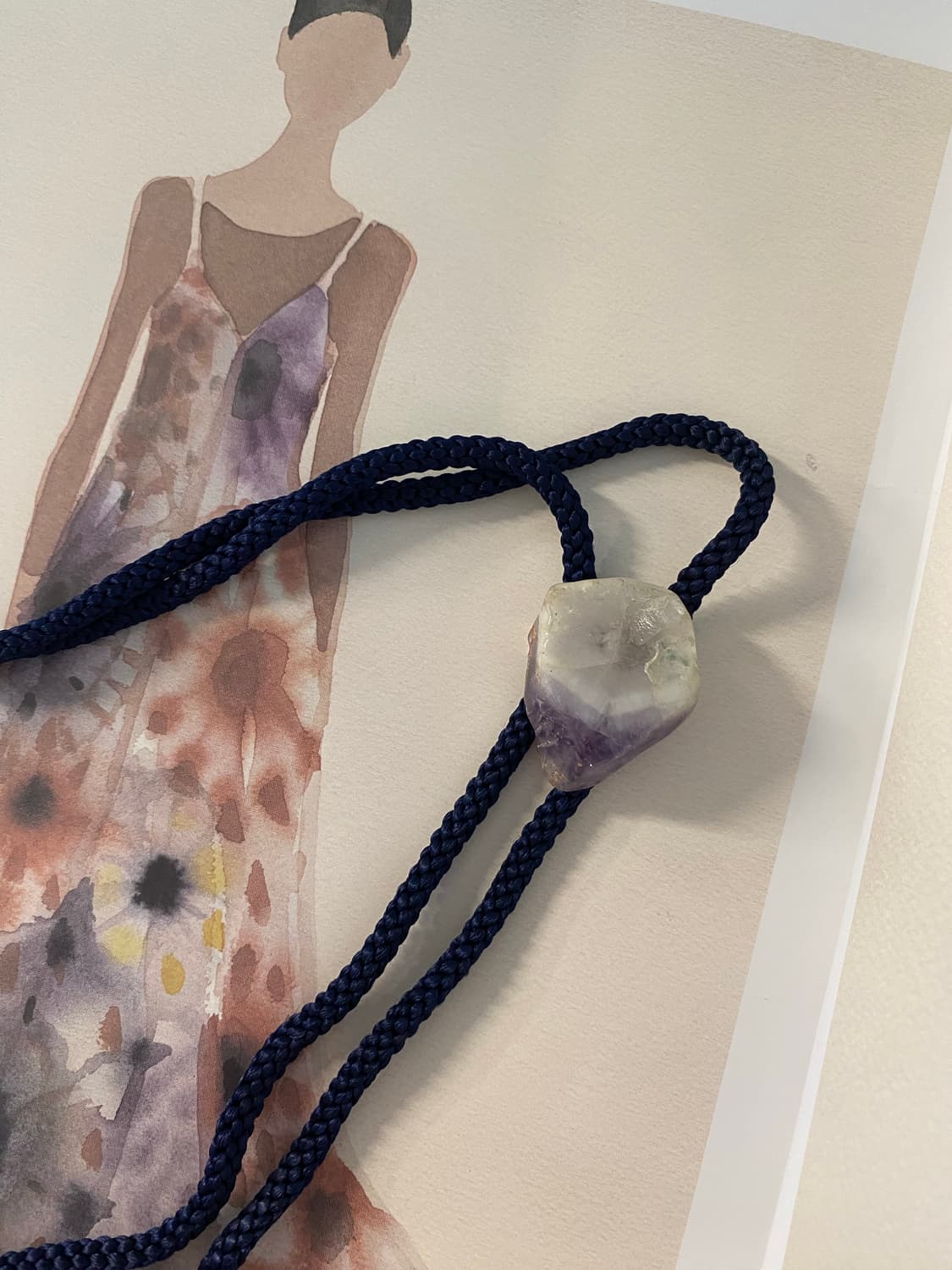 자수정 볼로타이 목걸이 빈티지 상품이미지10