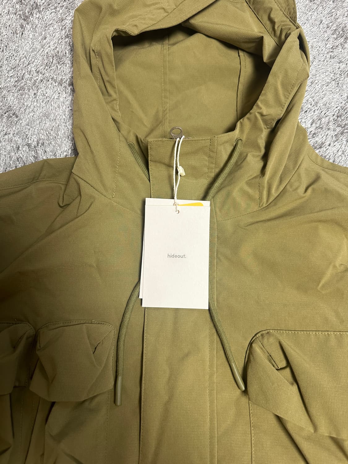 하이드아웃 볼륨 포켓 윈드브레이커 머스타드 색상 3 사이즈 상품이미지6