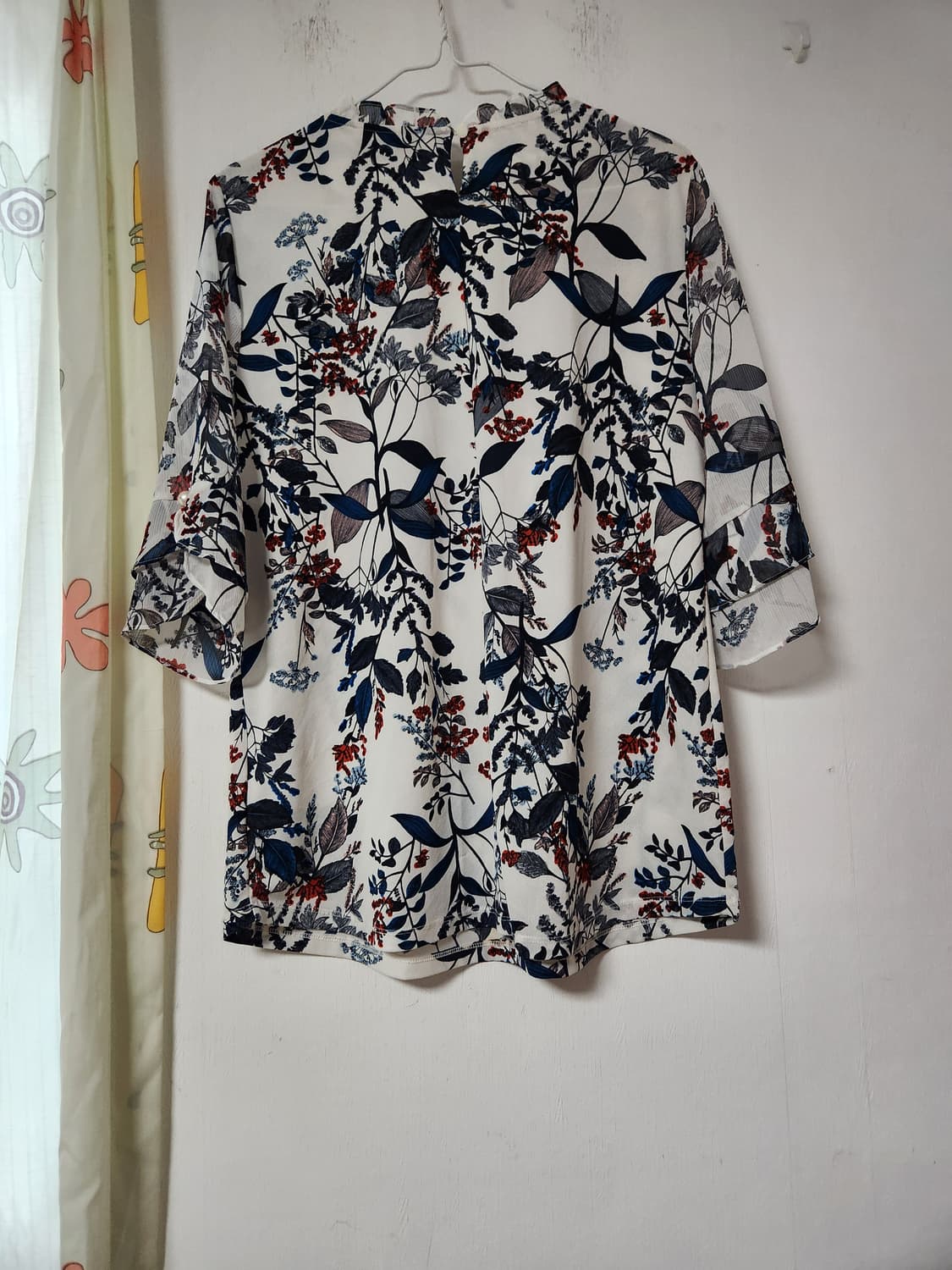 쉬폰 블라우스 플라워 패턴 90 상품이미지2