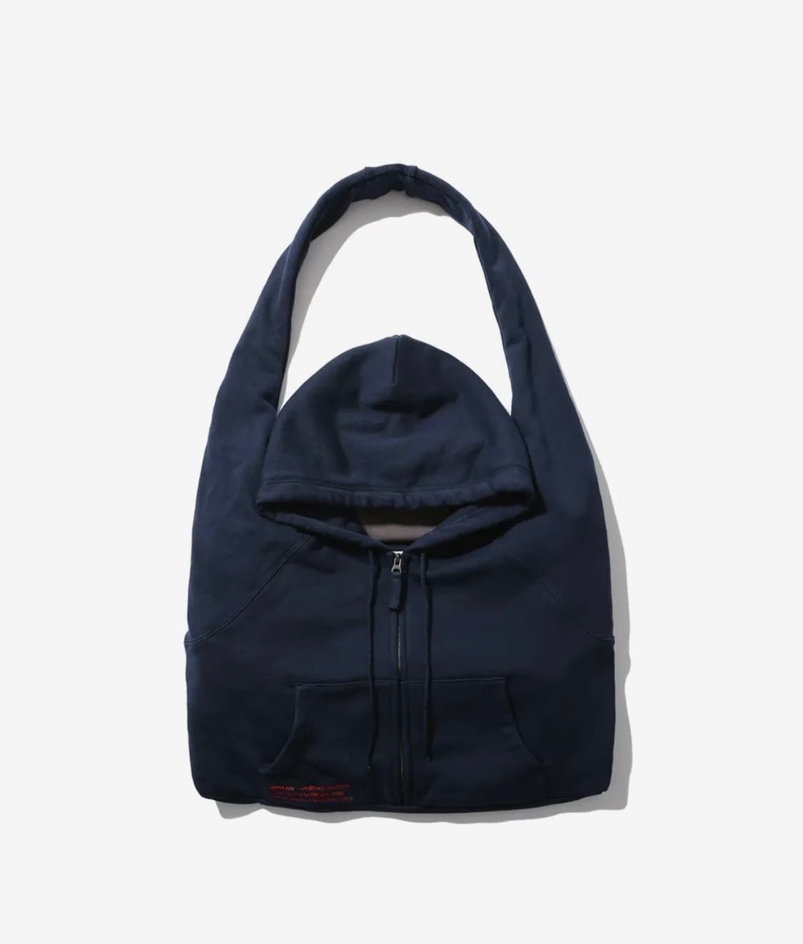 앵글런(Anglan) Zip-Up Hoodie Bag - Navy 상품이미지1