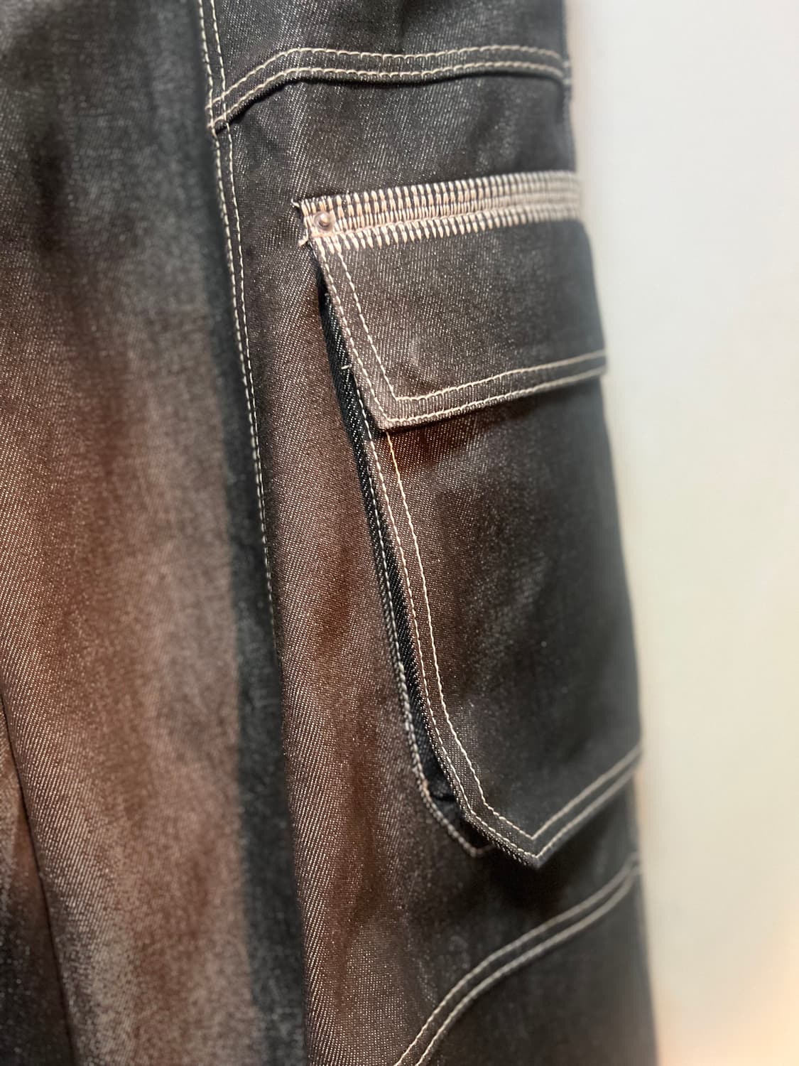 46)메종미네드 바지 OBLIQUE PATCH DENIM PANTS 상품이미지3