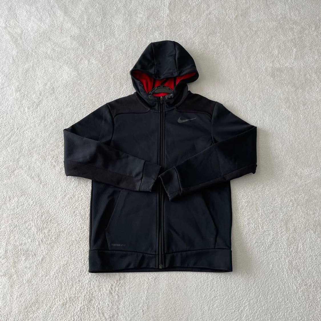 M 나이키 블랙 후드집업 자켓 95 써마 상품이미지1