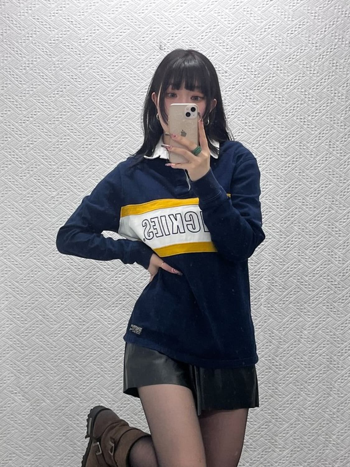 디키즈 올드스쿨 레트로 00's 키치 럭비 카라 셔츠 M C12051 상품이미지1