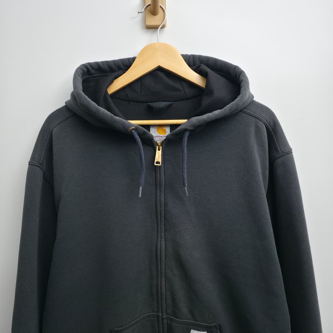 [M] 칼하트 써멀 블랙 후드 집업 상품이미지2
