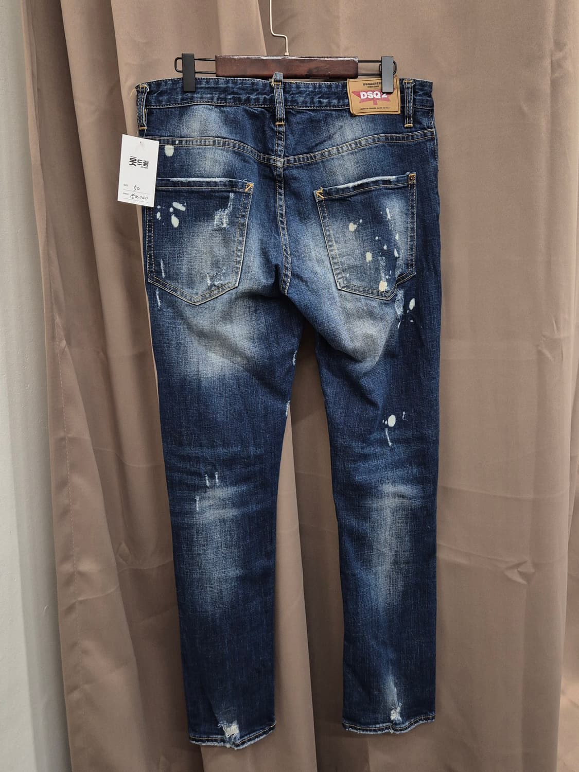 DSQUARED2 디스퀘어드 스플래터 데님팬츠 50 상품이미지3