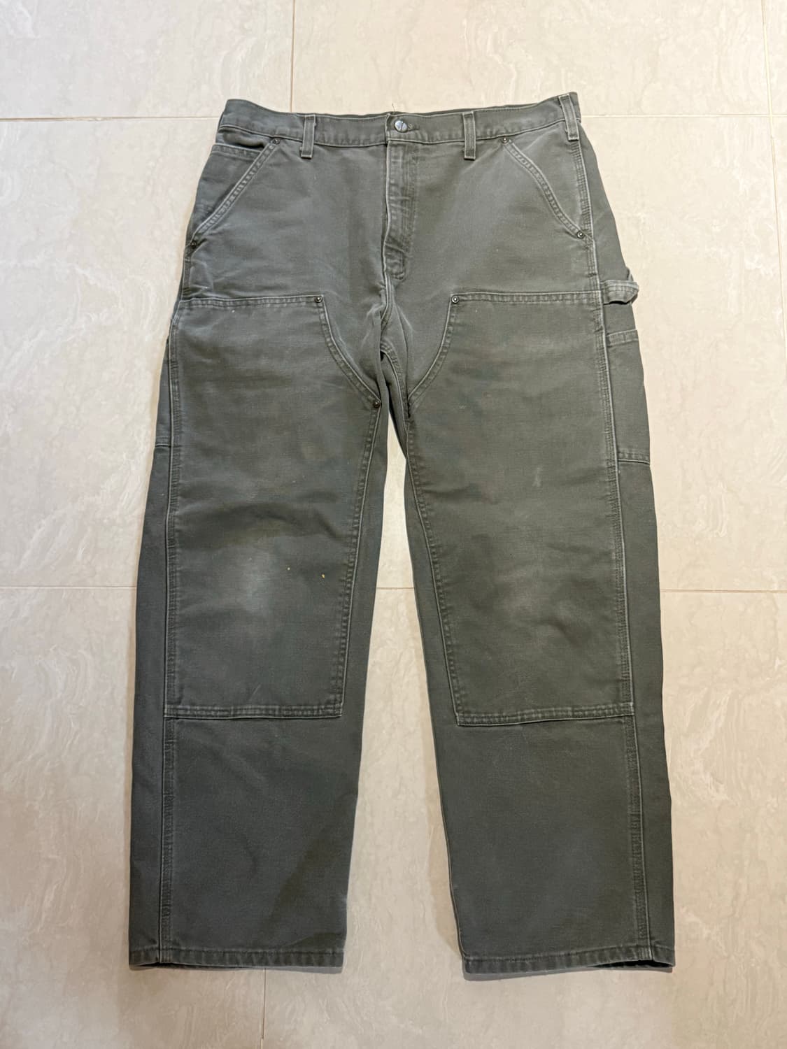 칼하트 B136 mos 모스그린 더블니 팬츠 36x30 상품이미지1