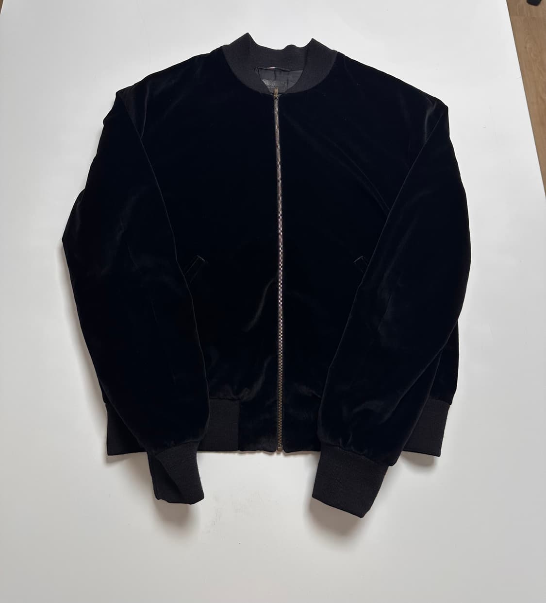 생로랑 16fw 뮤직노트 벨벳 블루종 자켓 상품이미지2
