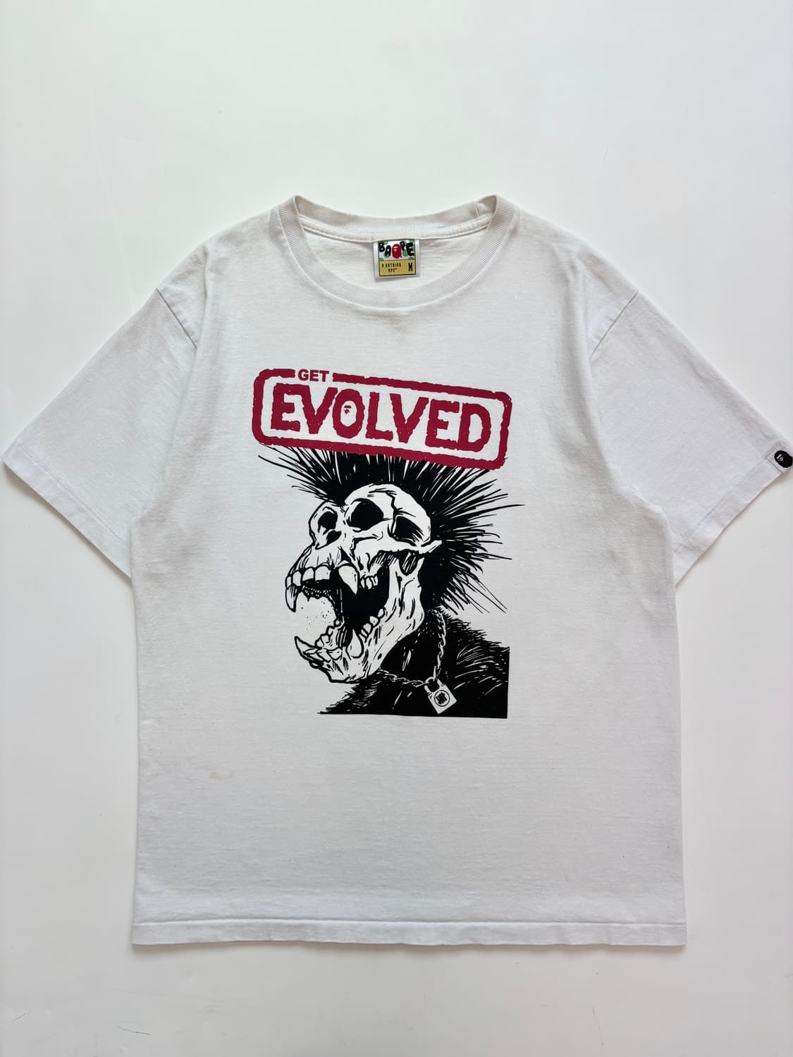 Bape 베이프 화이트 스컬 프린팅 티셔츠 상품이미지4
