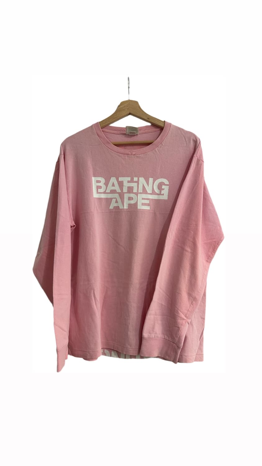 Bape longsleeve (pink) 상품이미지1