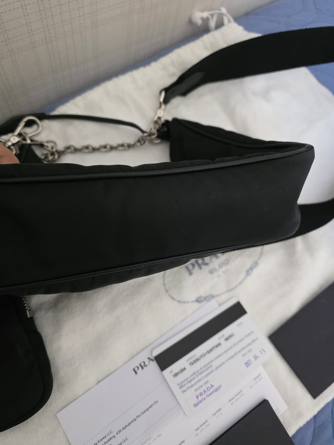 [풀구성]프라다 리나일론 테수토 호보백 상품이미지7