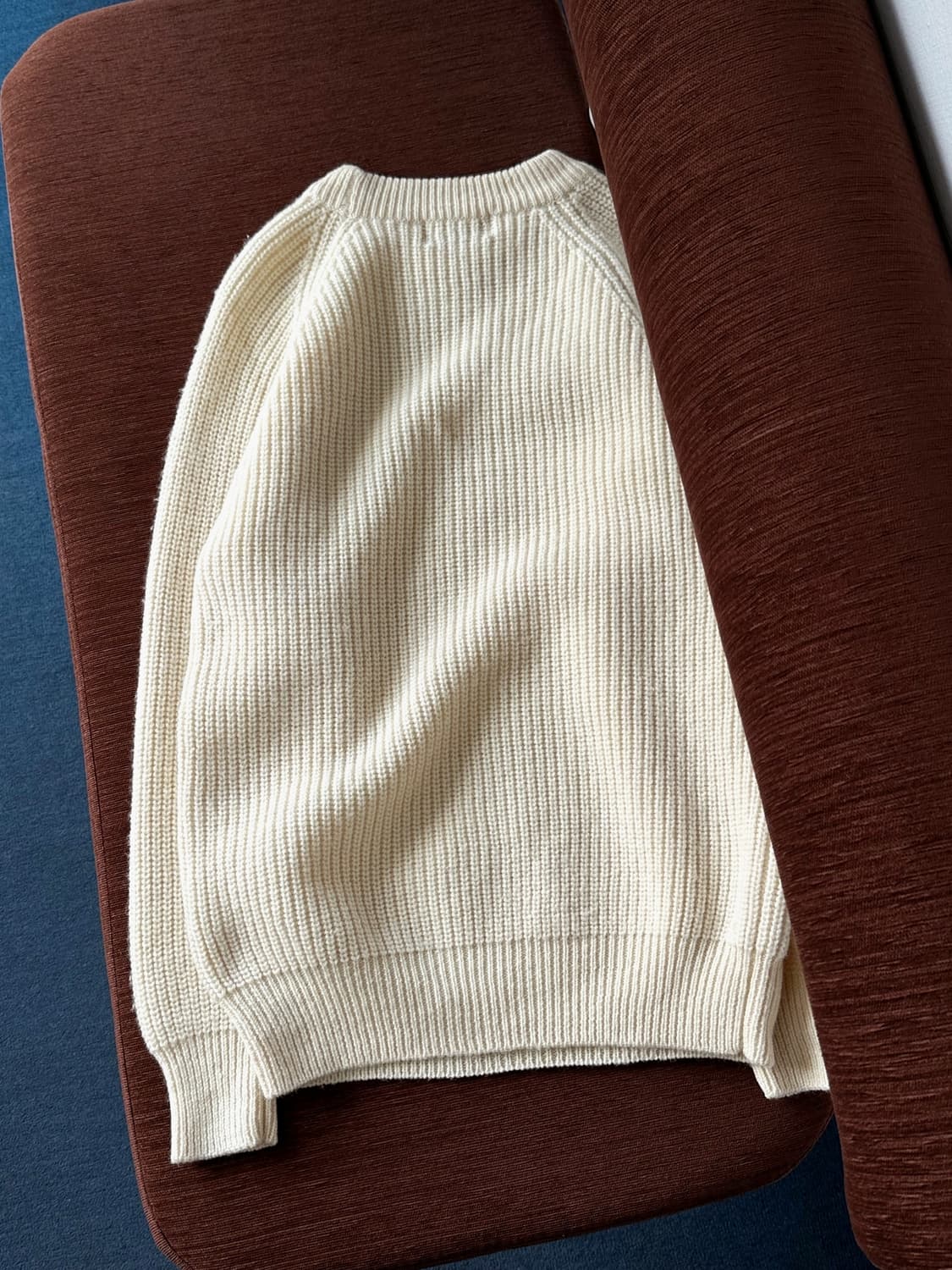 Wool crew neck heavy rib knit P/O 상품이미지5