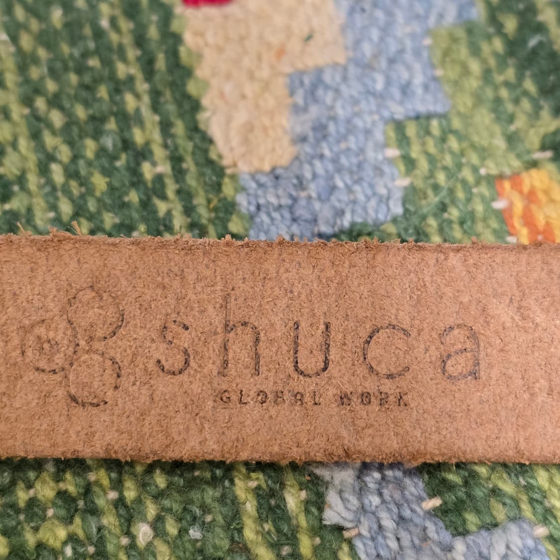 Japan Global Work Shuca카우하이드 보석장식버클 슬림벨트 상품이미지5