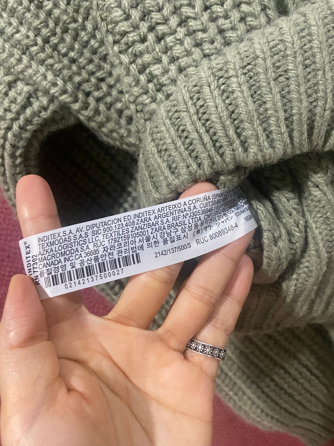 자라 랩 스타일 니트 가디건 S 상품이미지6