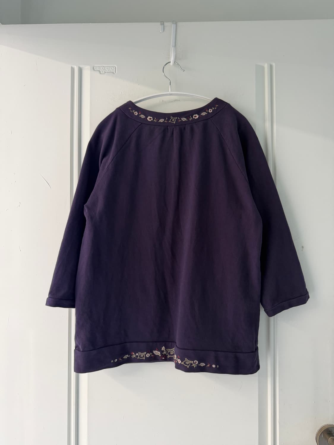 일본빈티지 drug store’s 모리 자수 스웻  상품이미지7