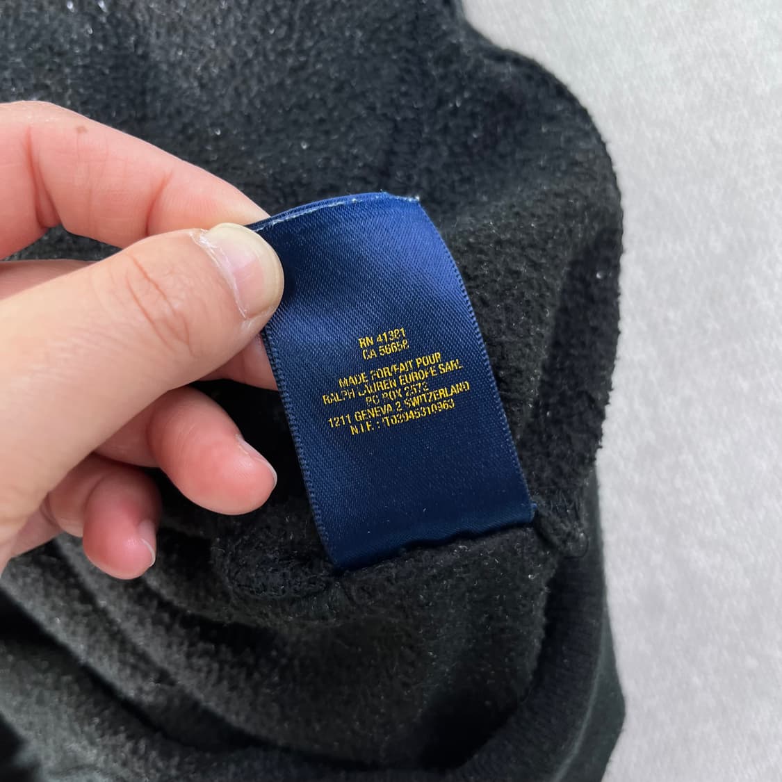 W 95 폴로랄프로렌 스몰포니 블랙 후드집업 상품이미지7