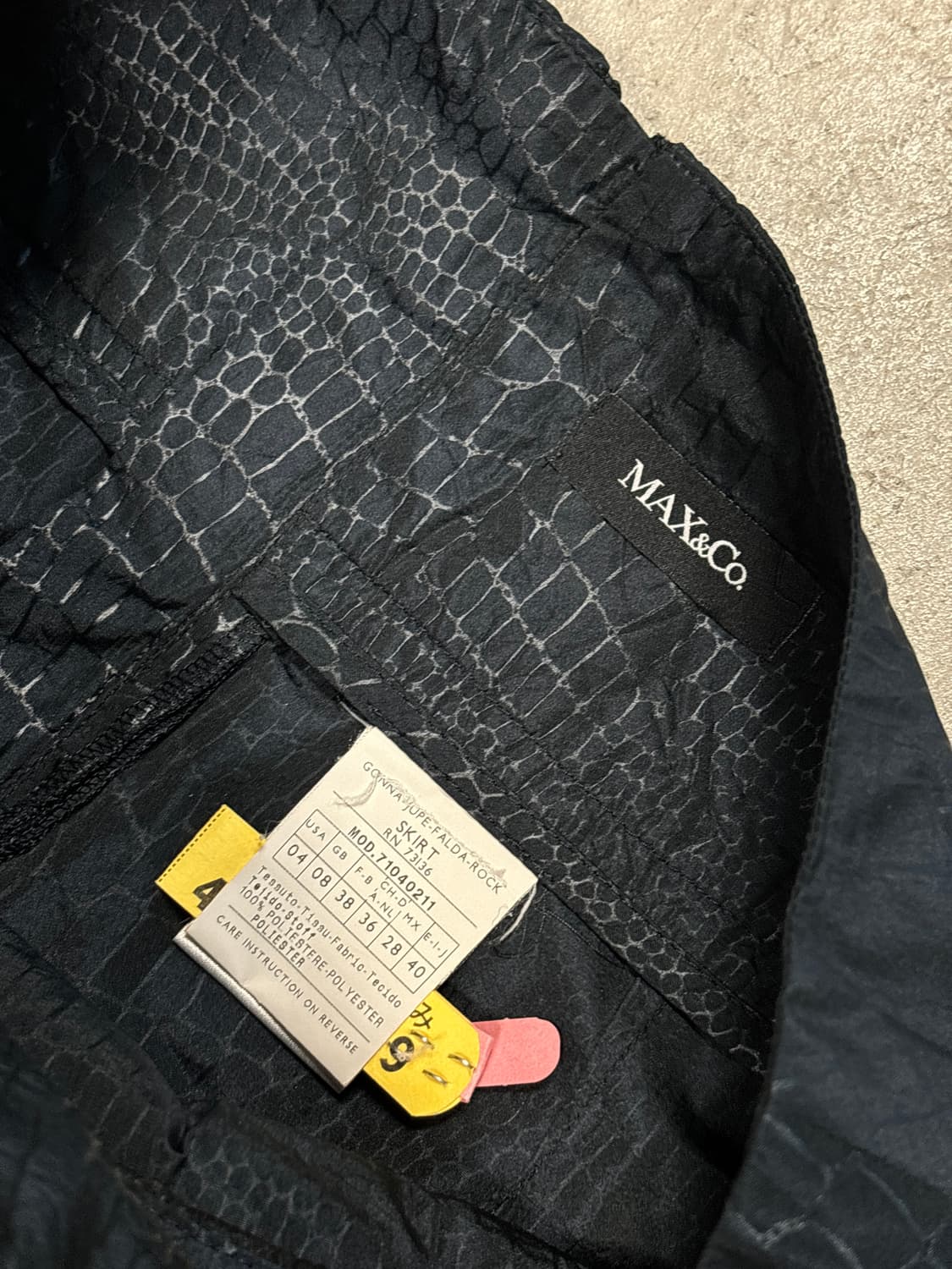 Max&co 크로커다일 랩 스커트 상품이미지4