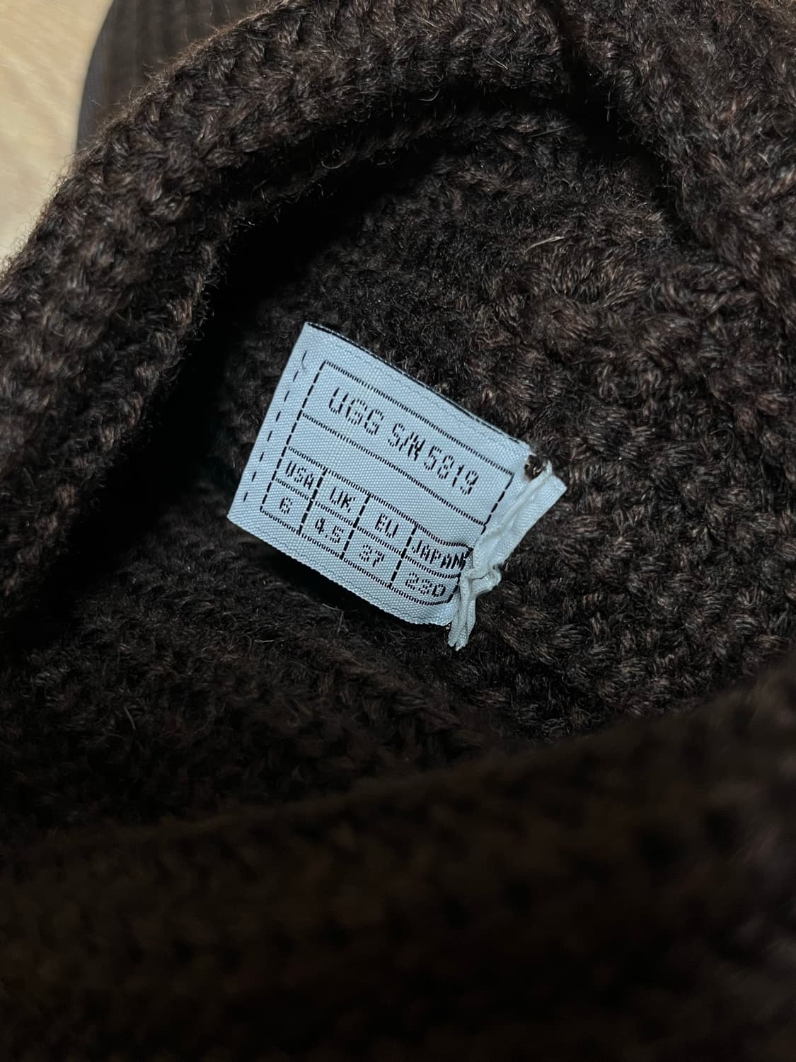 어그 니트 부츠 초코브라운 230mm 상품이미지6